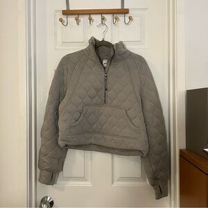 Lululemon scuba oversized quilted half zip